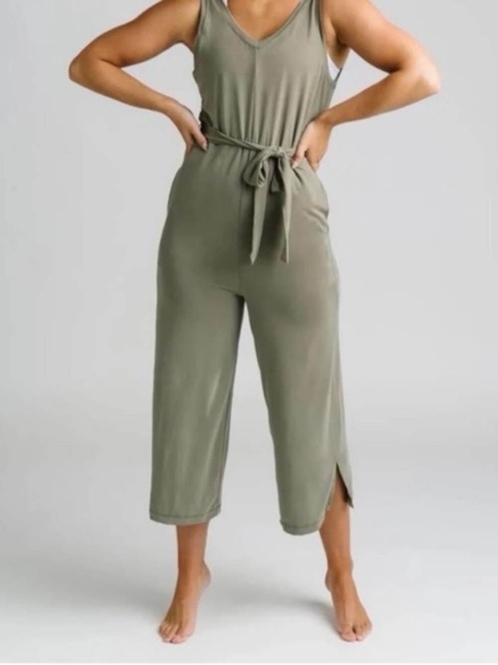 Zyia Bloemendall Jumpsuit- Olive green